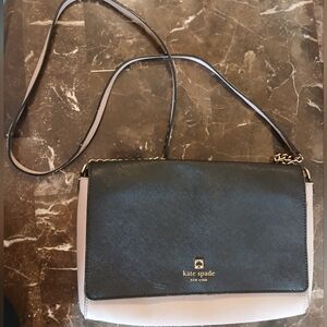 Kate Spade Black and Cream Crossbody Bag
